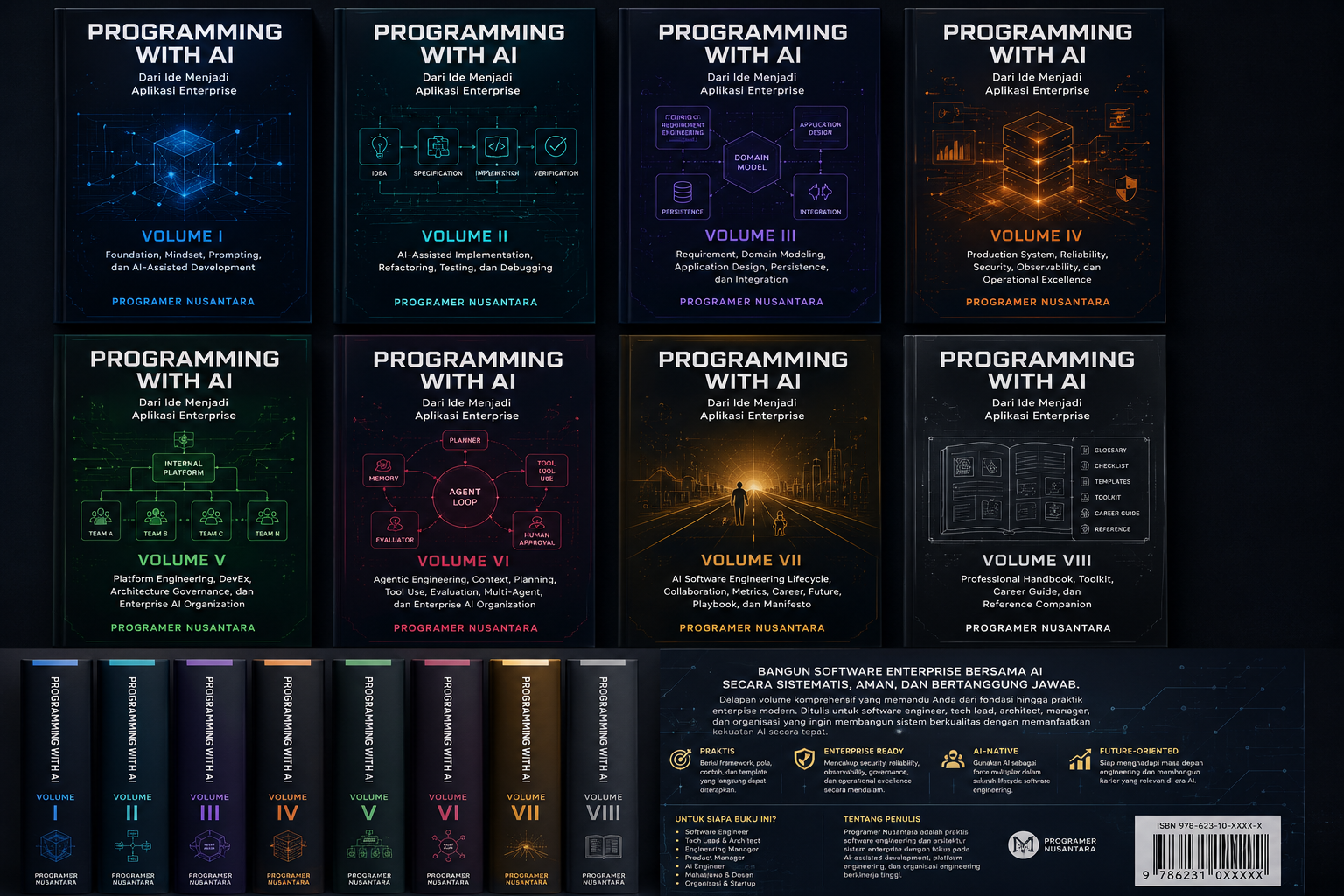 Complete Collection Programming with AI Volume I sampai VIII